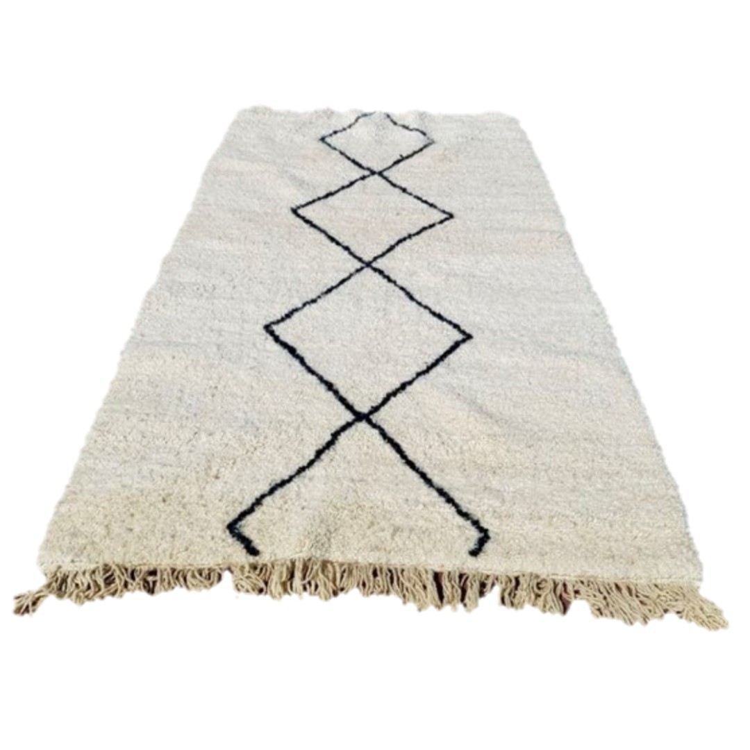 Moroccan Rug Hand-Woven Berber Carpet Area Rug Wool Carpet